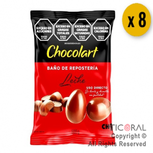 CHOCOLART BA�O DE REPOSTERIA LECHE 8 X 500 GR